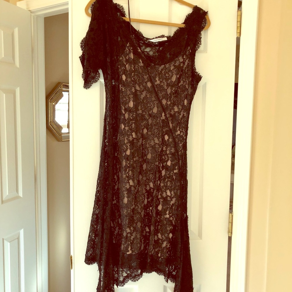 Black lace dress